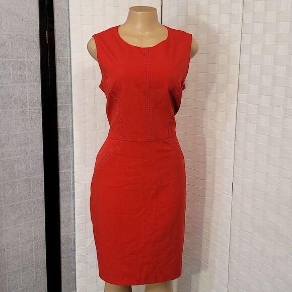 BRAND NEW PERCEPTIONS NEW YORK SLEEVELESS INVISIBLE BACK ZIPPER CLOSURE DRESS - Picture 3 of 15
